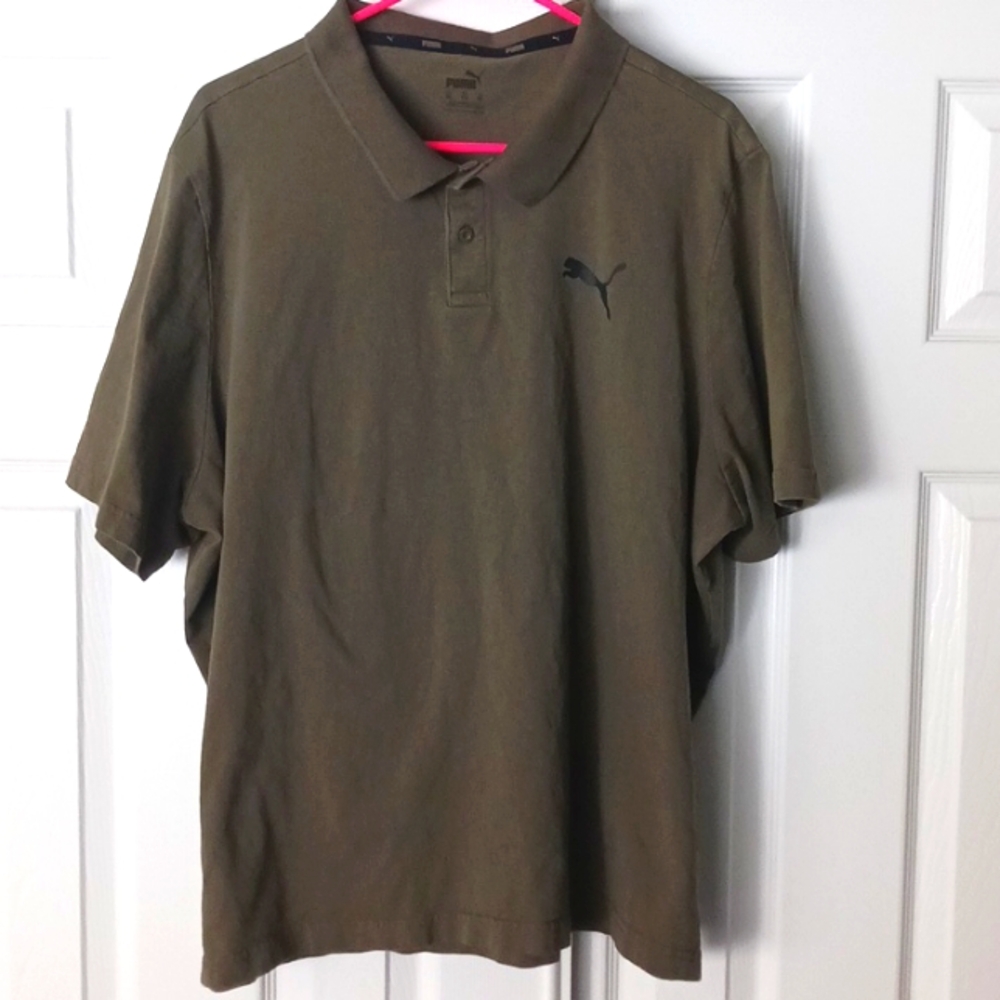 Puma Polo Army green color AXXL runs small good condition